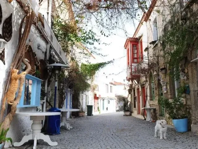 Kemalpaşa Caddesi: Renkli Saksılar ve Tarihi Binalar