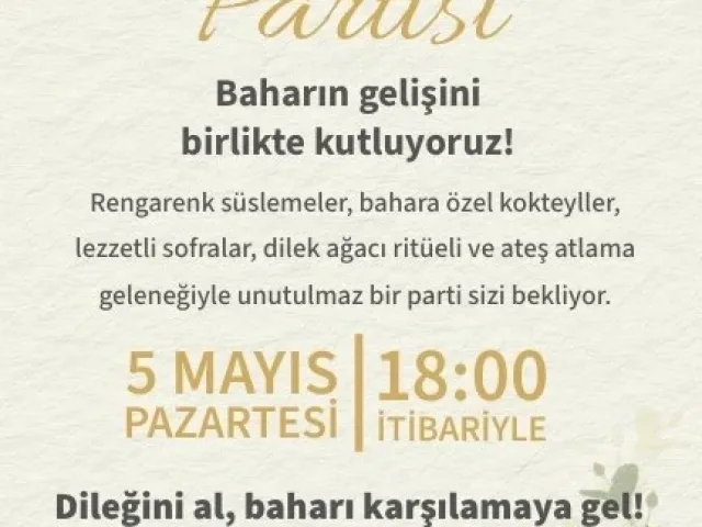 Bahar Kapıda, Dileğini Al Gel! İzmir’in En Renkli Bahar Partisi Seni Bekliyor!