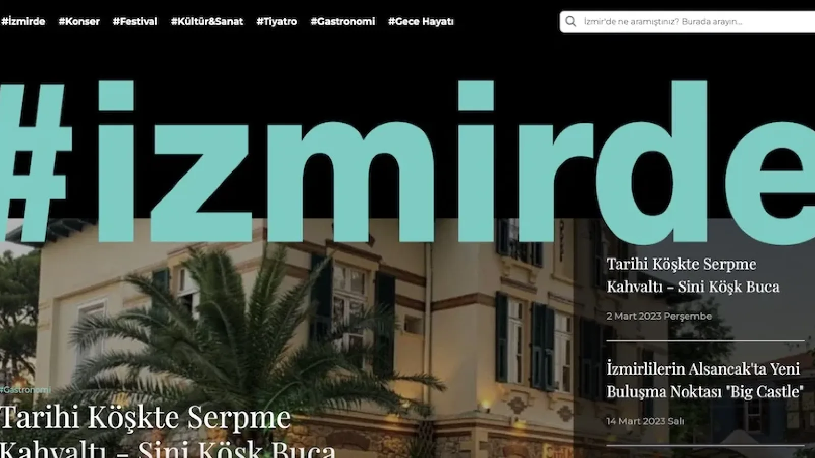 İzmir’in Nabzını Tutan www.izmirde.com.tr Yayında.